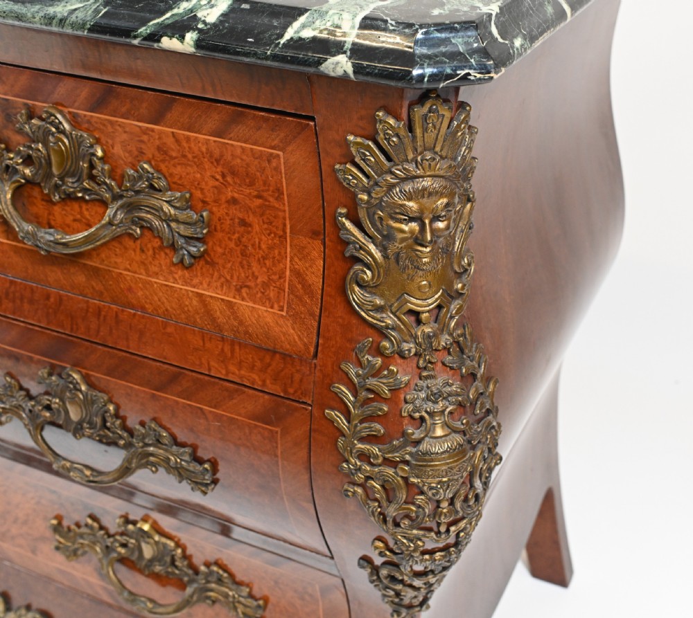 Empire Bombe Commode French Antique Chest Drawers 1880 View VII