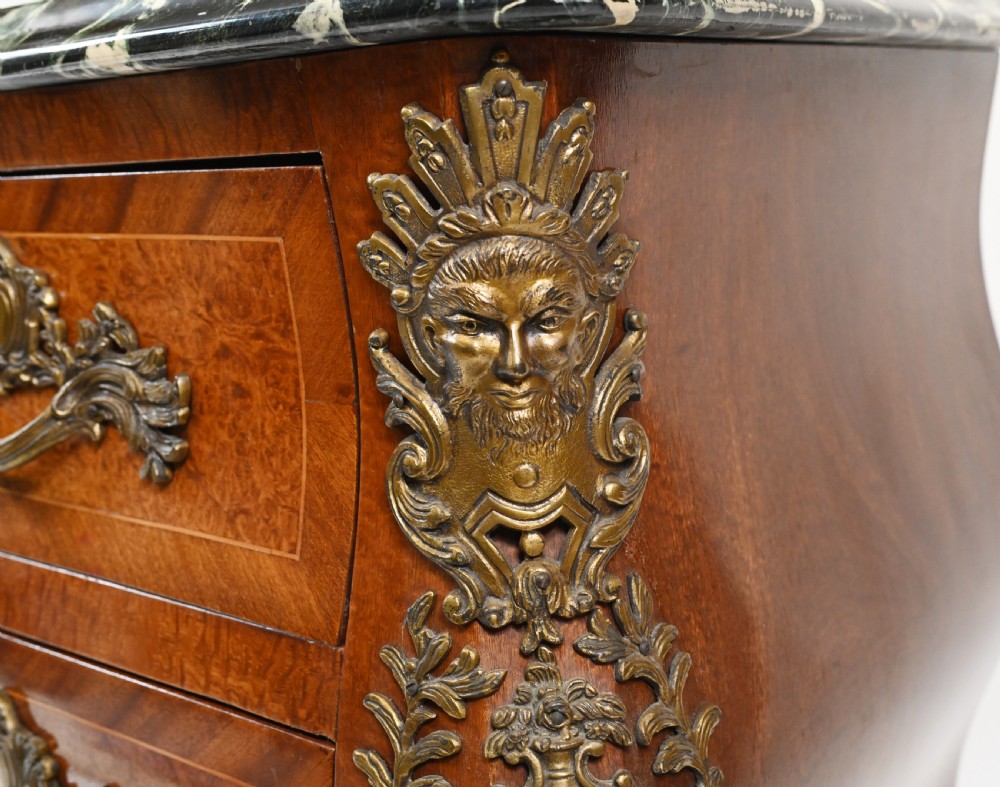 Empire Bombe Commode French Antique Chest Drawers 1880 View VIII