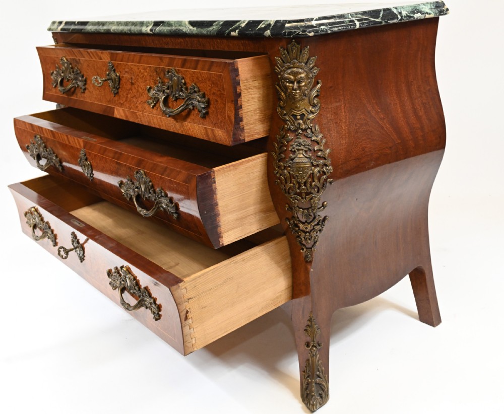 Empire Bombe Commode French Antique Chest Drawers 1880 View XI