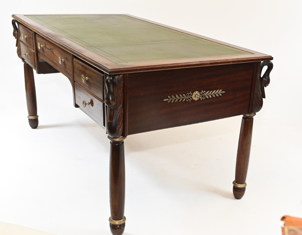 Napoleon III French Desk Antique Bureau Plat 1890 View III