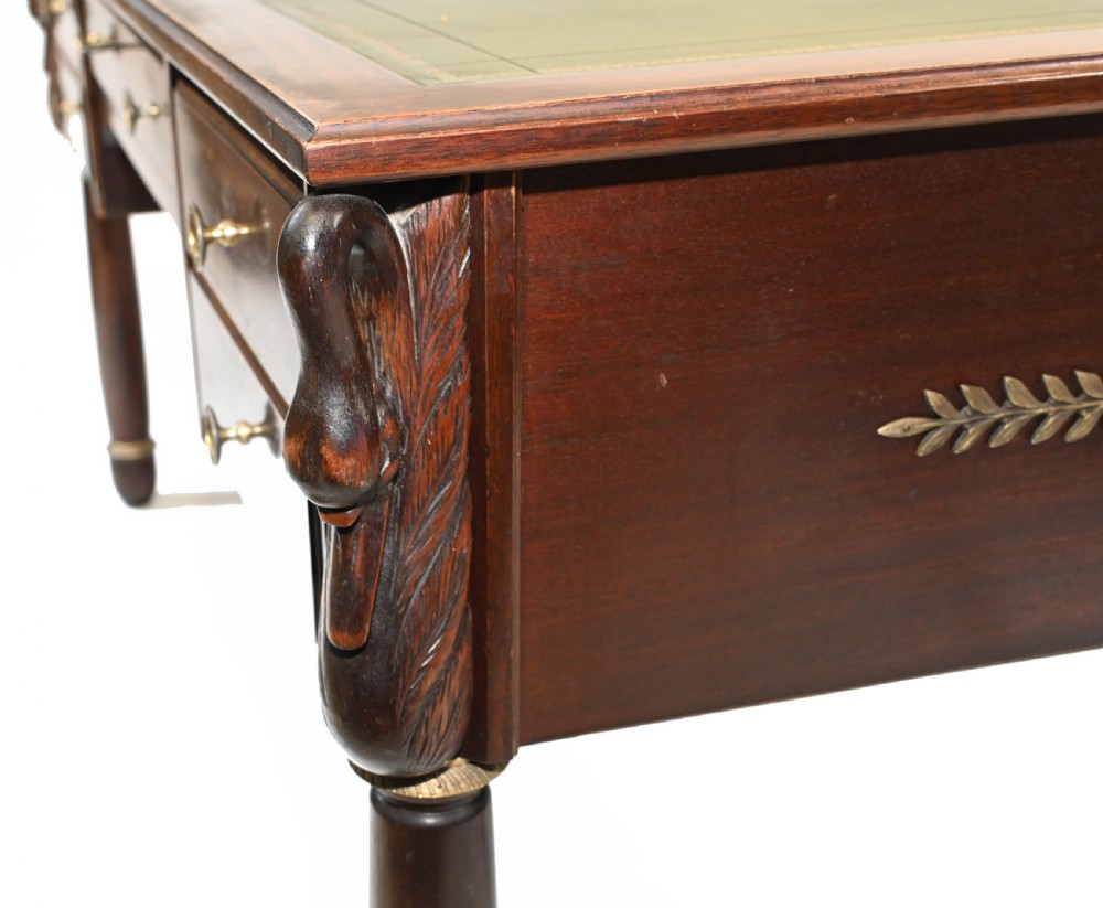 Napoleon III French Desk Antique Bureau Plat 1890 View V