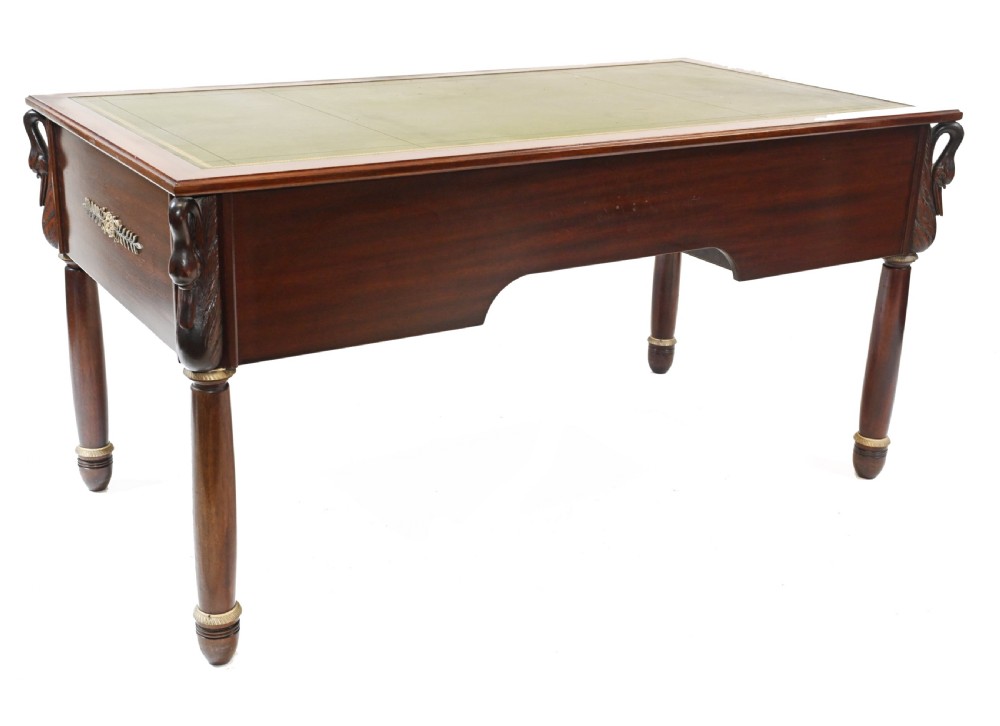 Napoleon III French Desk Antique Bureau Plat 1890 View VII