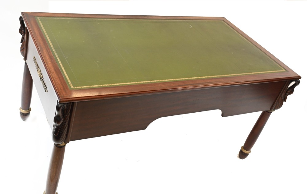 Napoleon III French Desk Antique Bureau Plat 1890 View VIII