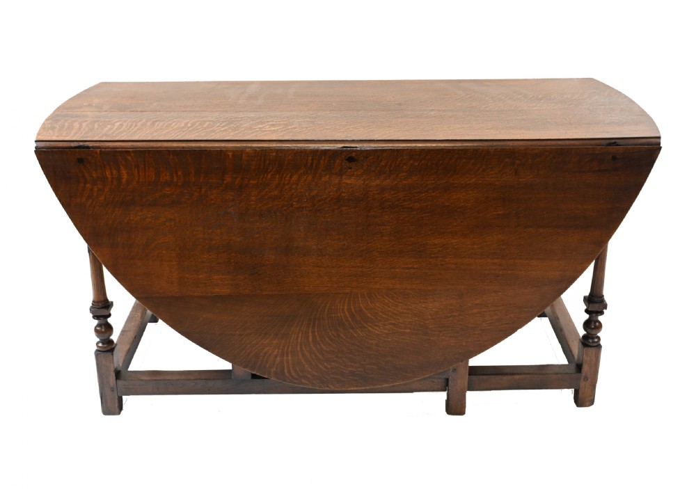 Oak Drop Leaf Table Jacobean Farmhouse Gateleg