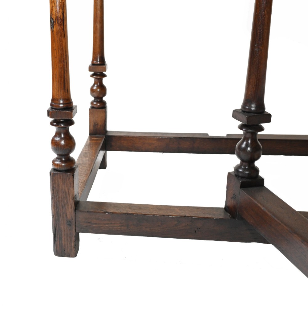 Oak Drop Leaf Table Jacobean Farmhouse Gateleg View V