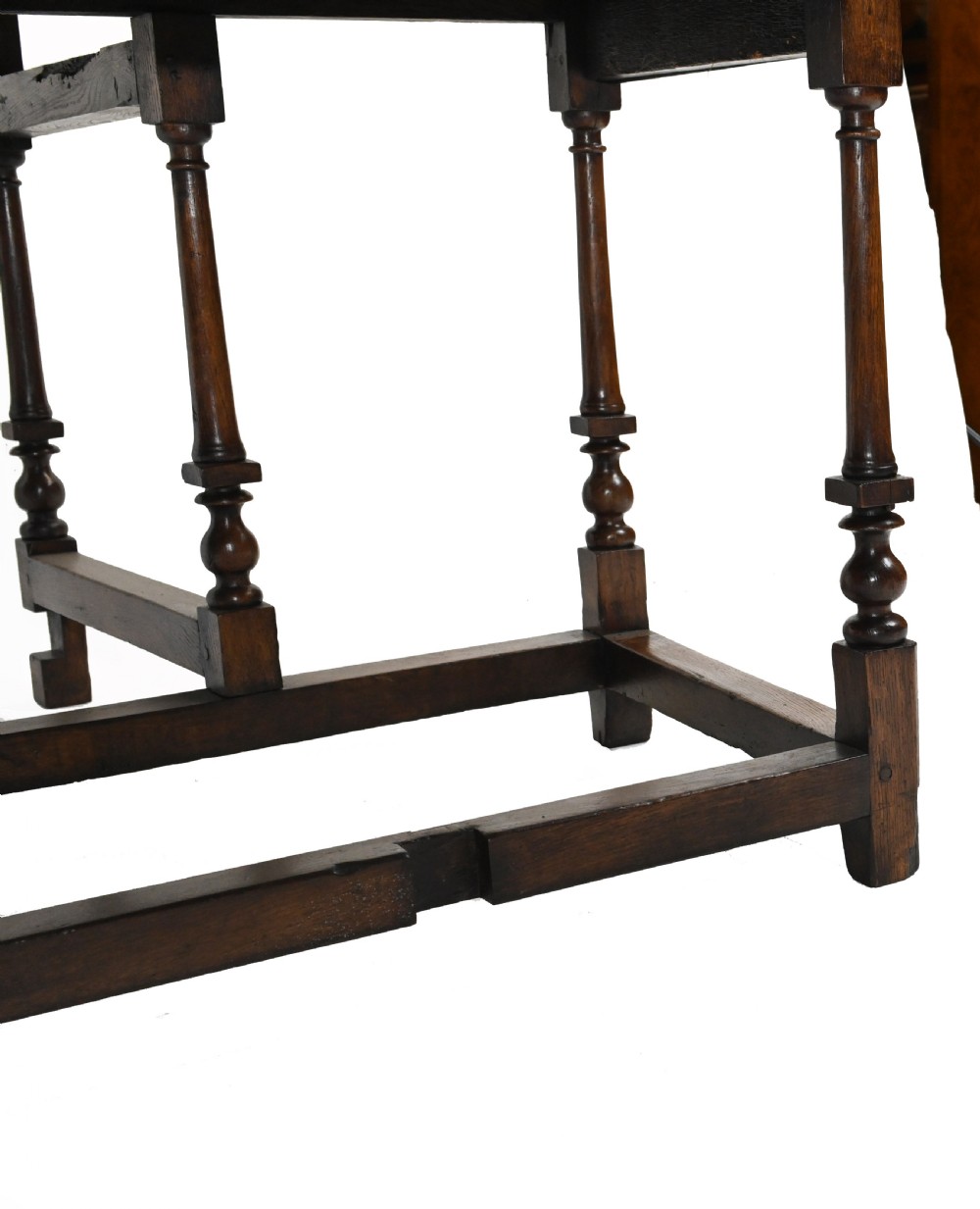 Oak Drop Leaf Table Jacobean Farmhouse Gateleg View VI