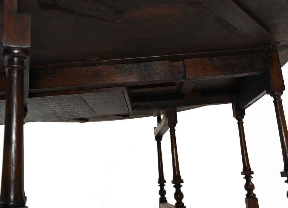 Oak Drop Leaf Table Jacobean Farmhouse Gateleg View VIII