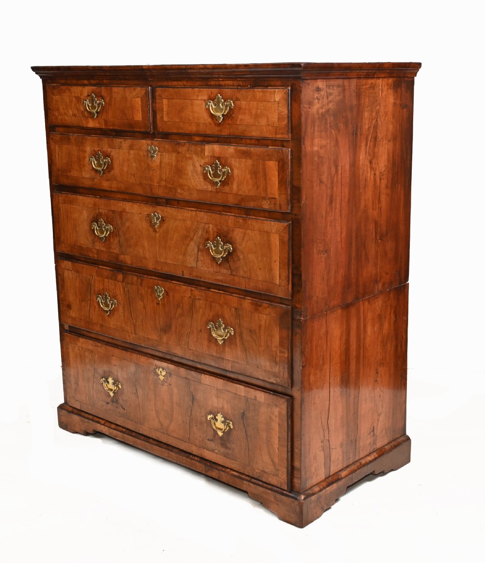 George I Walnut Chest Drawers Antique 1720