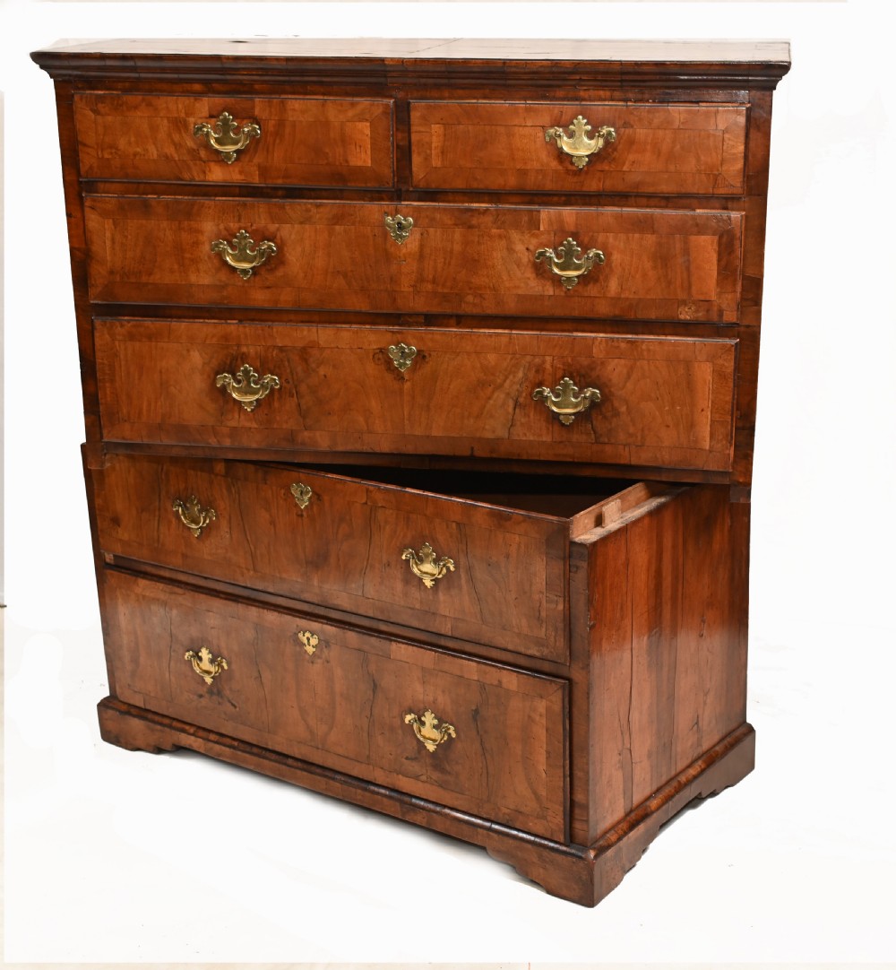 George I Walnut Chest Drawers Antique 1720 View V