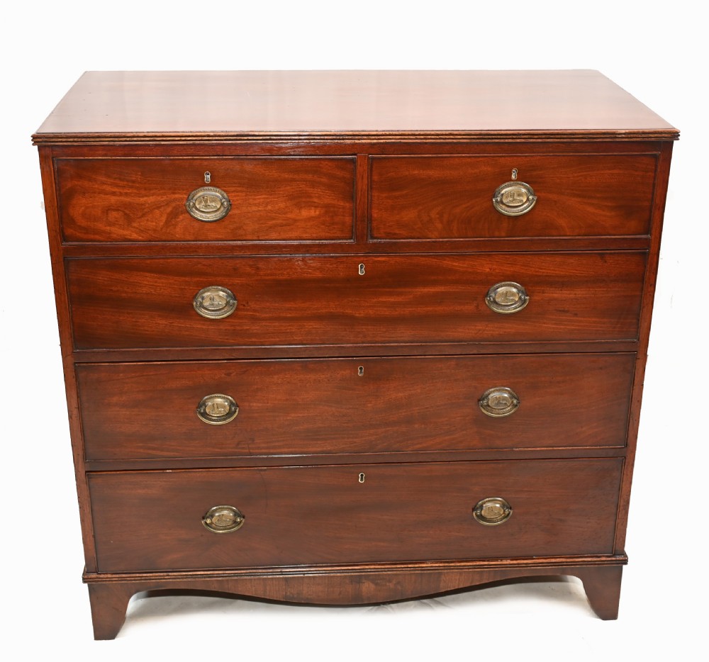 Antique Georgian Chest of Drawers Mahogany Hepplewhite