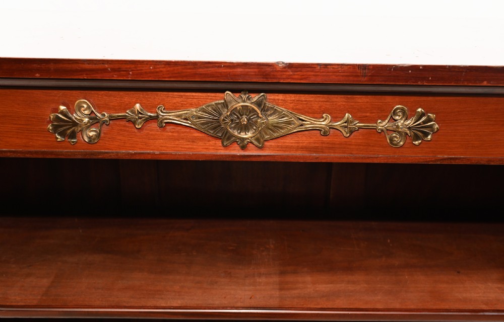French Empire Bookcase Open Antique Mahogany 1890 View IV