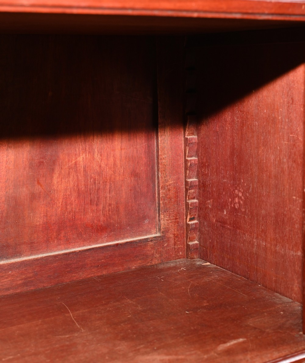 French Empire Bookcase Open Antique Mahogany 1890 View IX