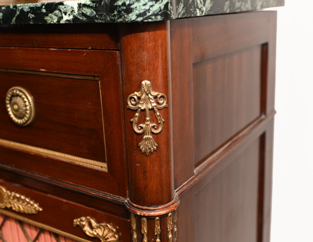 French Empire Cocktail Cabinet Mahogany Chest 1890 View VI