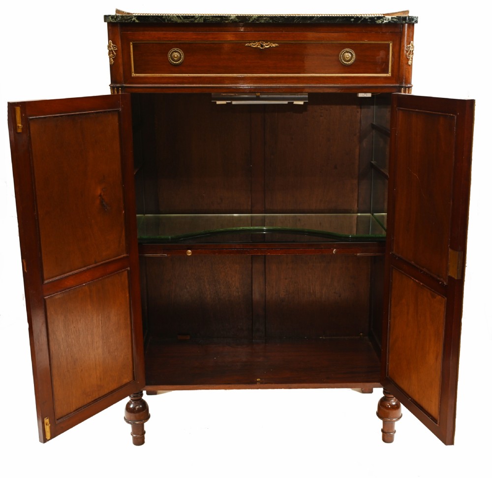 French Empire Cocktail Cabinet Mahogany Chest 1890 View VIII