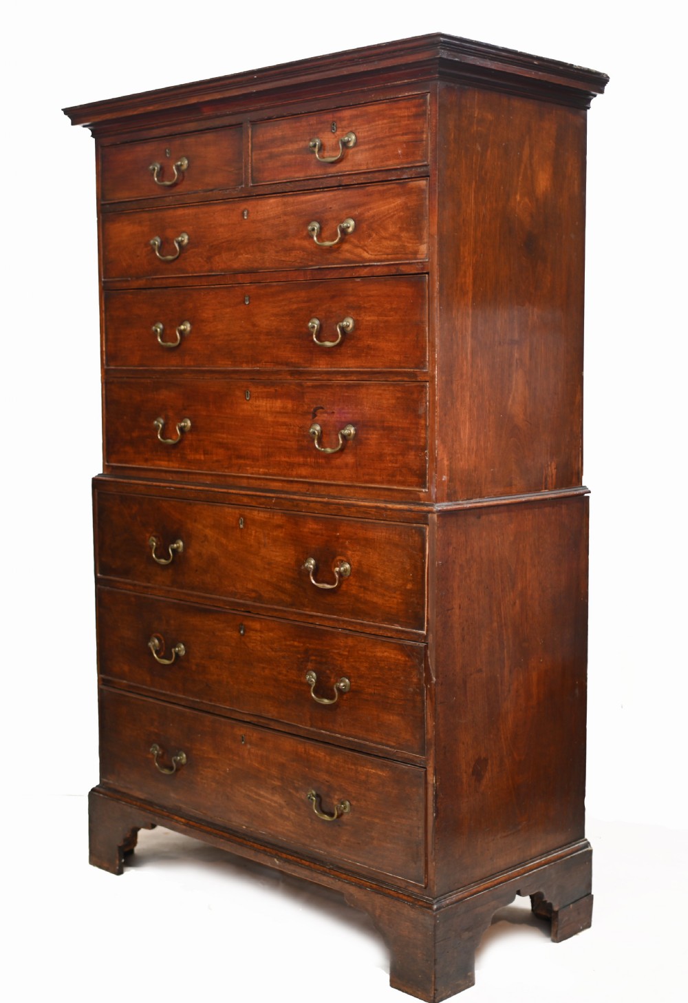 Mahogany Georgian Chest on Chest 1820 English Furniture View V