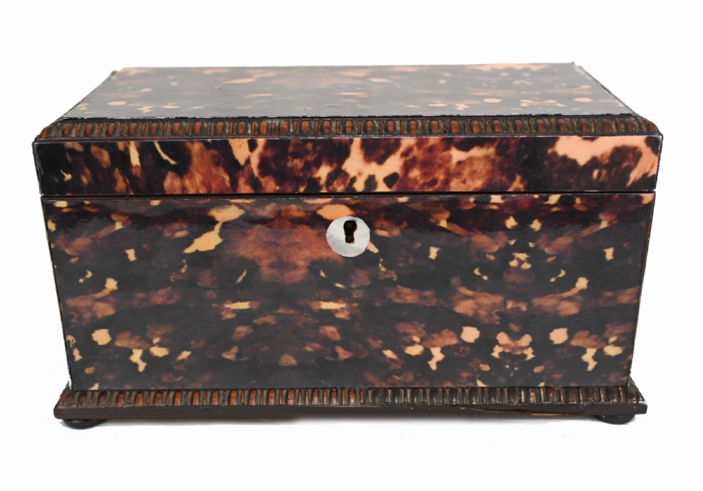 Victorian Tea Caddy Box Faux Tort 1890 View II