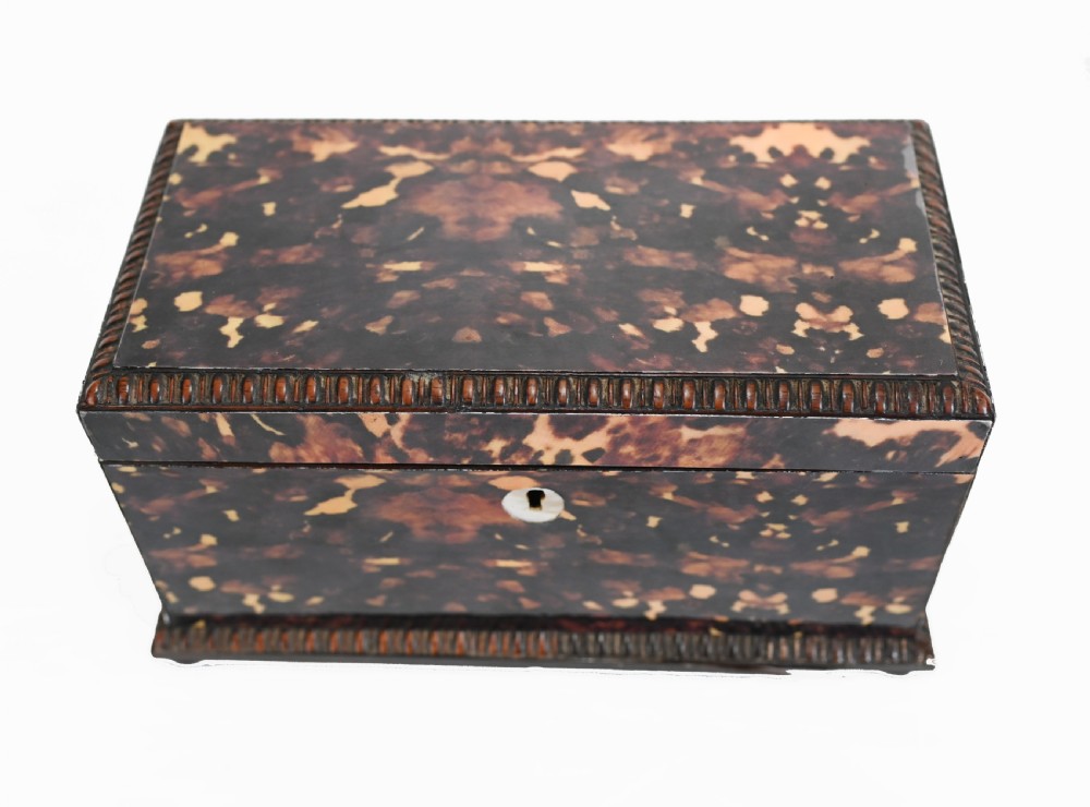 Victorian Tea Caddy Box Faux Tort 1890 View III