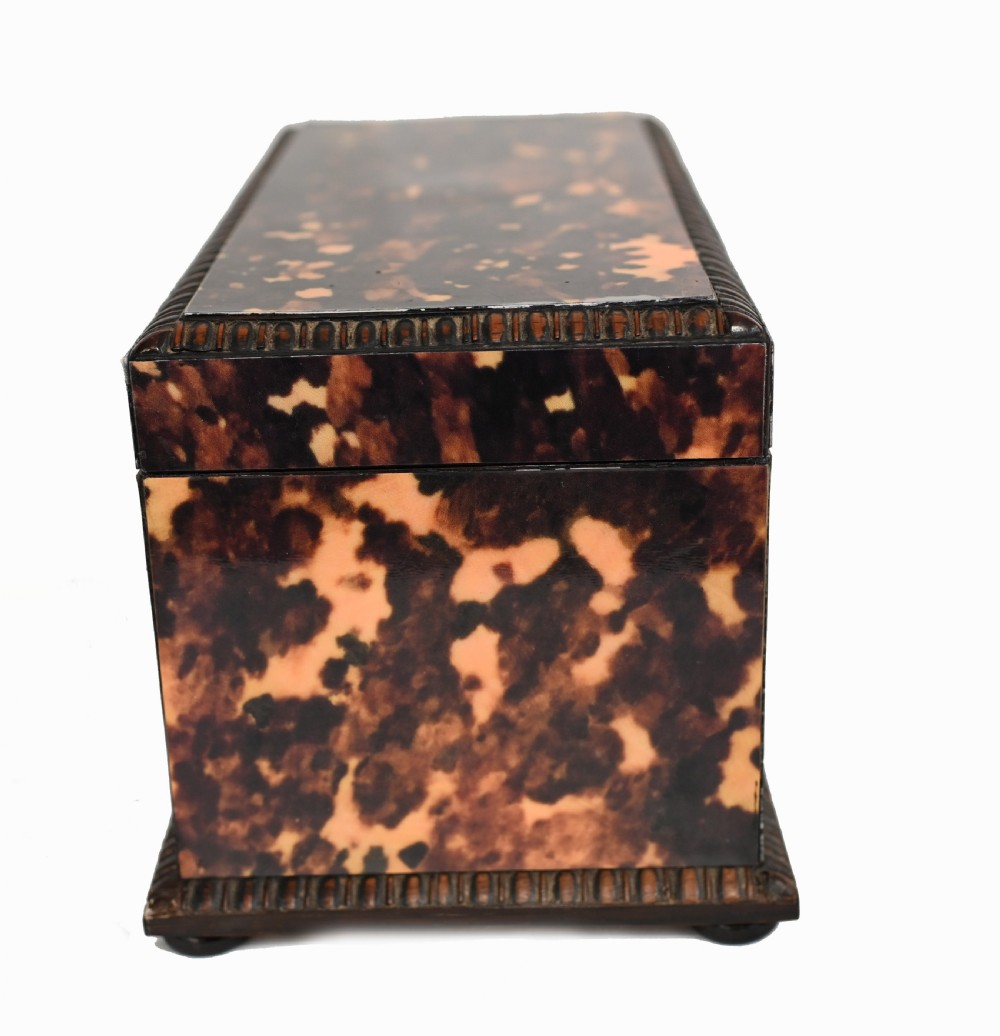 Victorian Tea Caddy Box Faux Tort 1890 View V