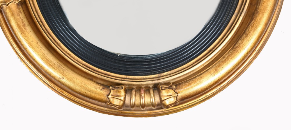 Regency Convex Mirror Gilt Eagle Frame View IV
