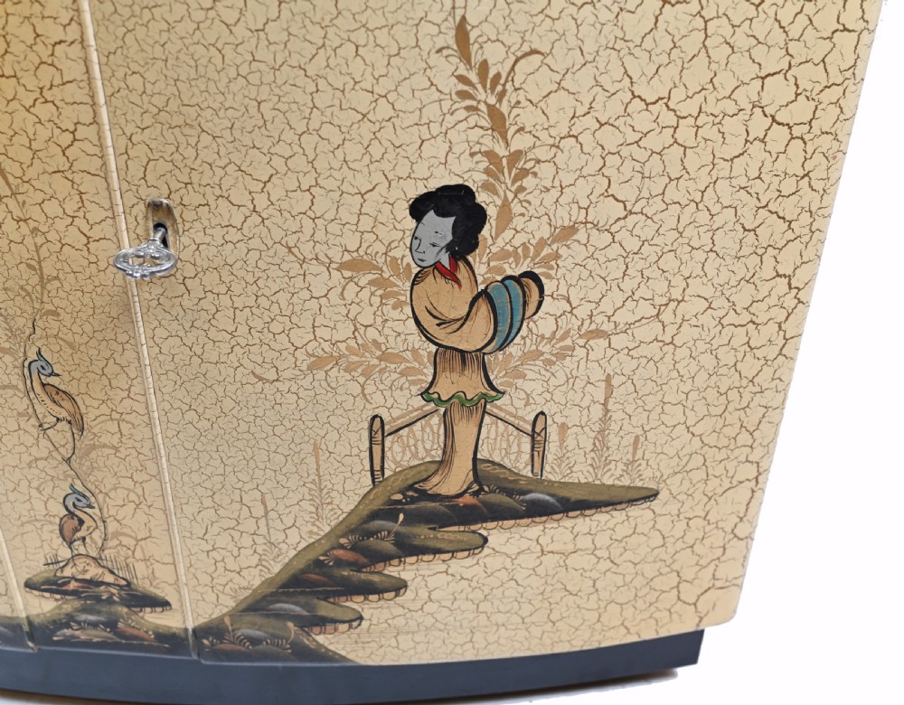 Art Deco Cocktail Cabinet Drinks Chest Chinoiserie 1930 View V