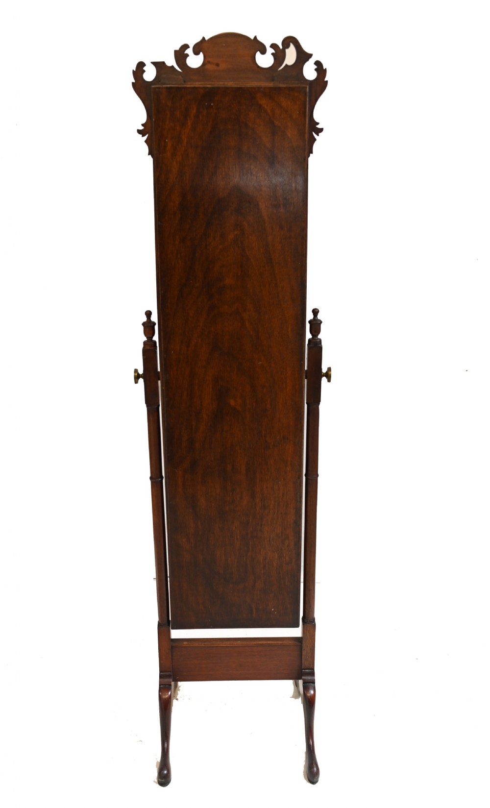 Georgian Cheval Mirror Swivel Mahogany 1890 View X