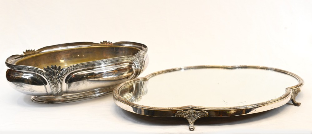 Art Deco Silver Plate Centrepiece Antique 1930 View IV