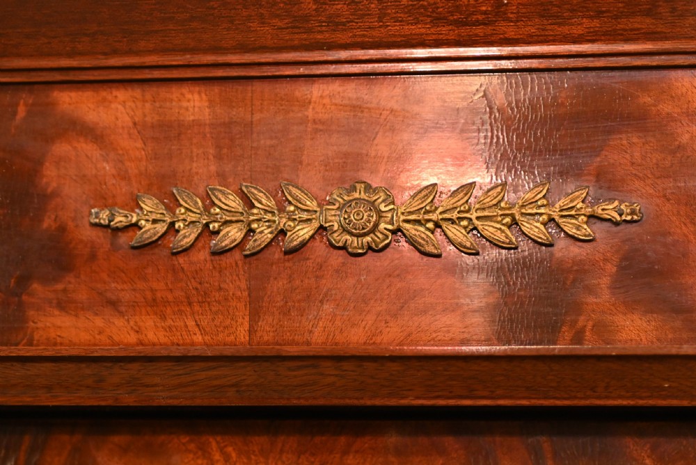 French E345mpire Breakfront Bookcase Flame Mahogany 1880 View XIV
