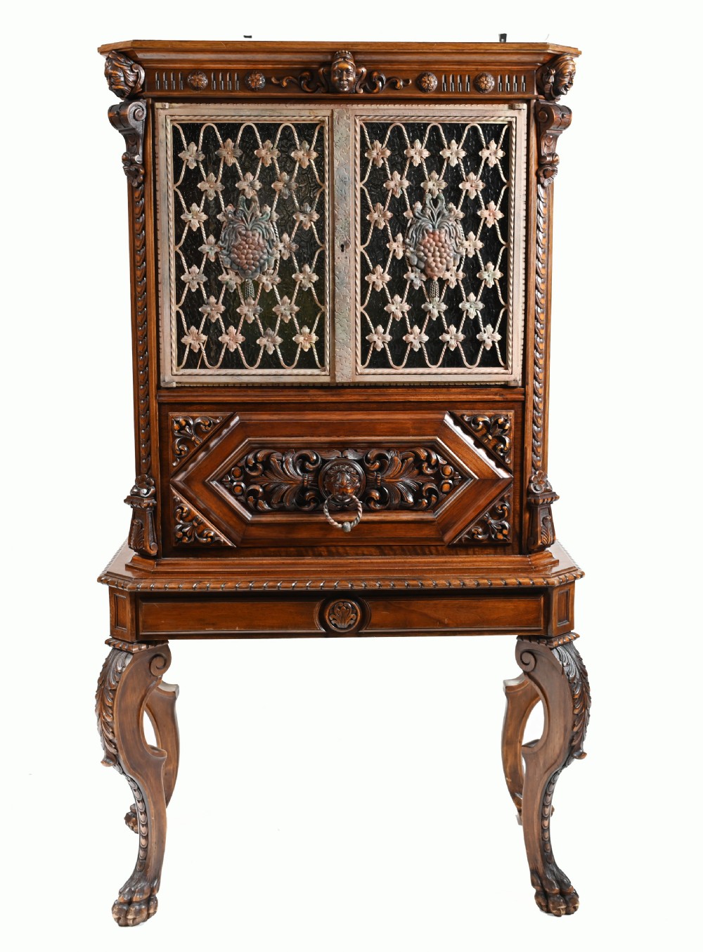 Art Nouveau Cocktail Cabinet Belle Epoque Drinks Chest