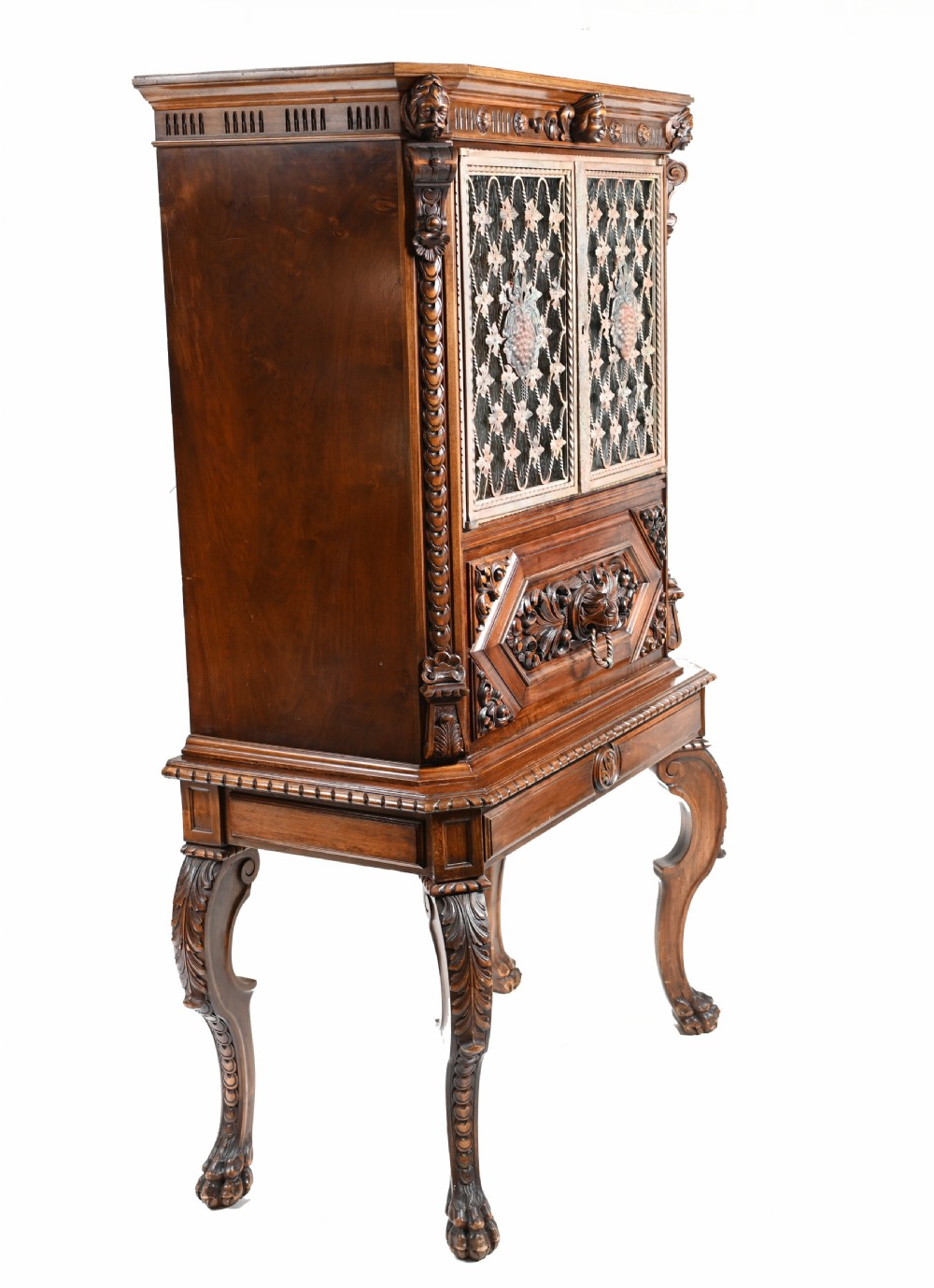 Art Nouveau Cocktail Cabinet Belle Epoque Drinks Chest View VII