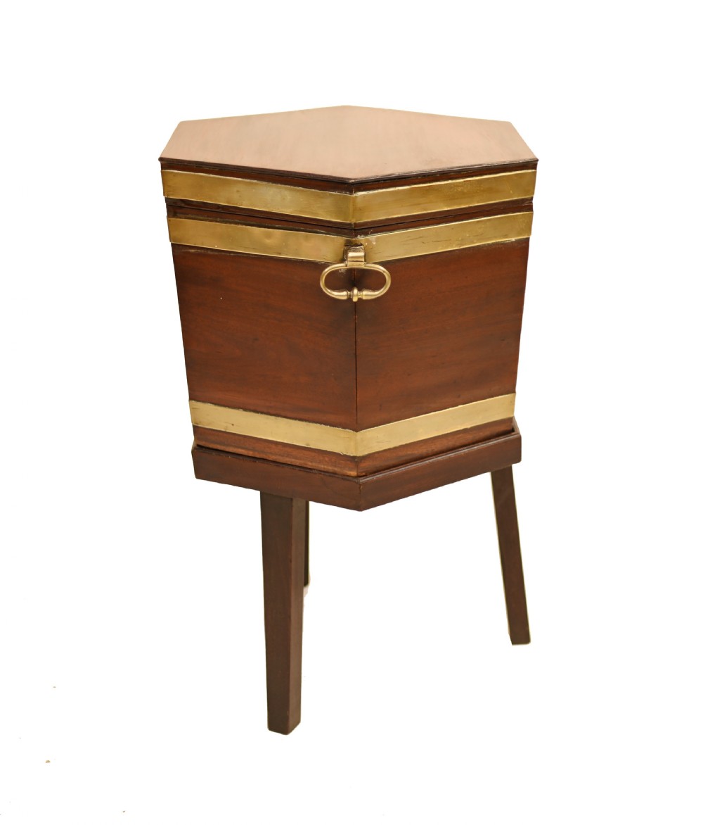 Georgian Wine Cooler Antique Mahogany Chest 1790