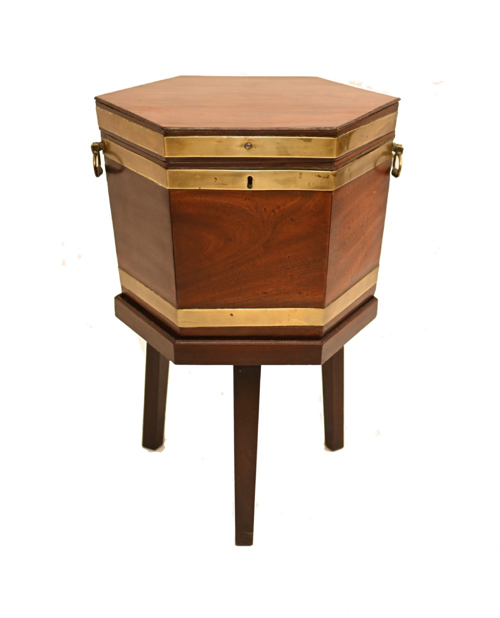 Georgian Wine Cooler Antique Mahogany Chest 1790 View IV