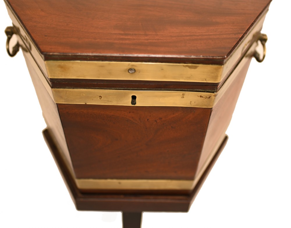 Georgian Wine Cooler Antique Mahogany Chest 1790 View V