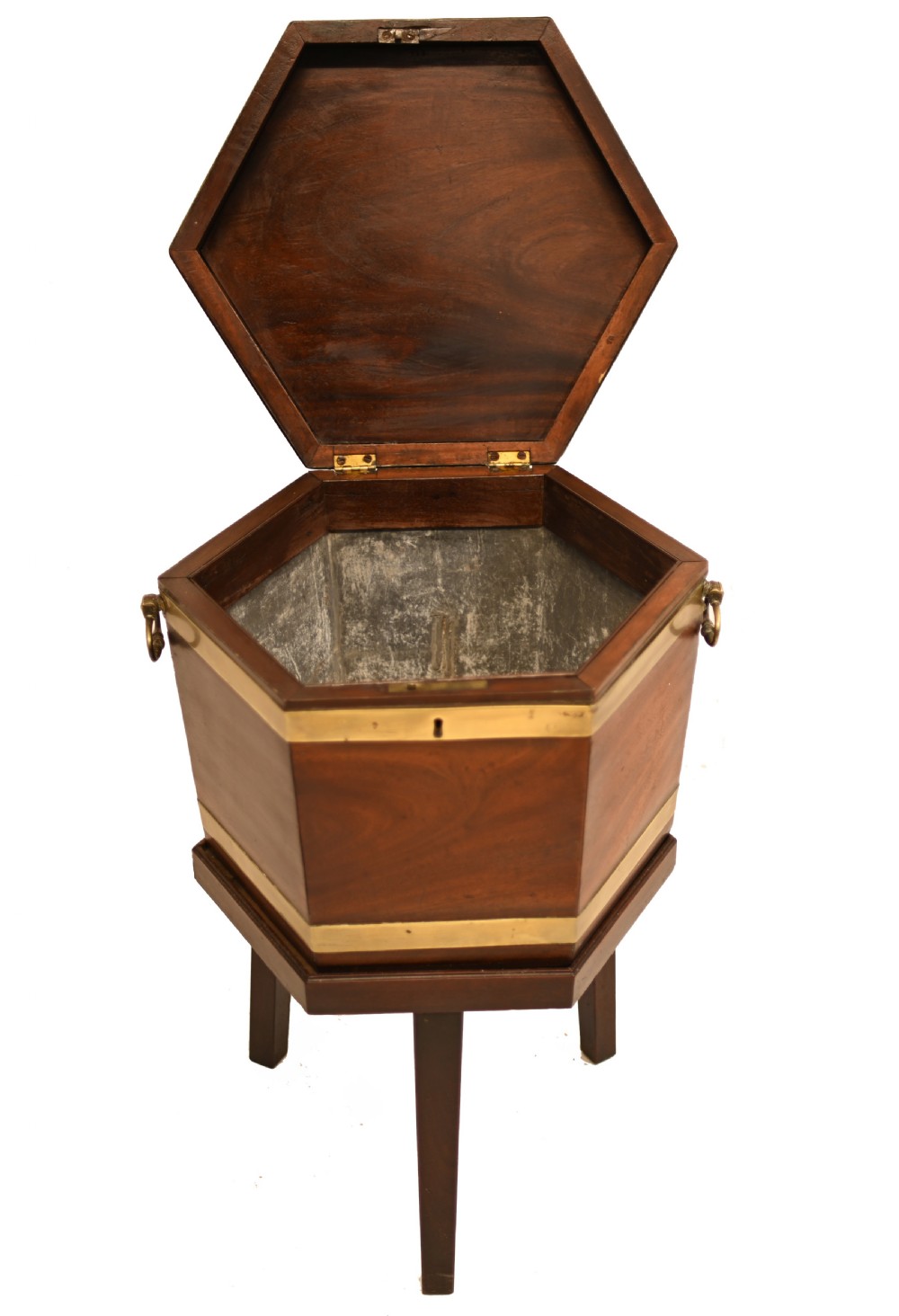 Georgian Wine Cooler Antique Mahogany Chest 1790 View VI
