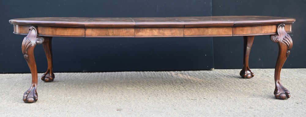 Chippendale Dining Table Walnut Extending Ball And Claw Antiques View II