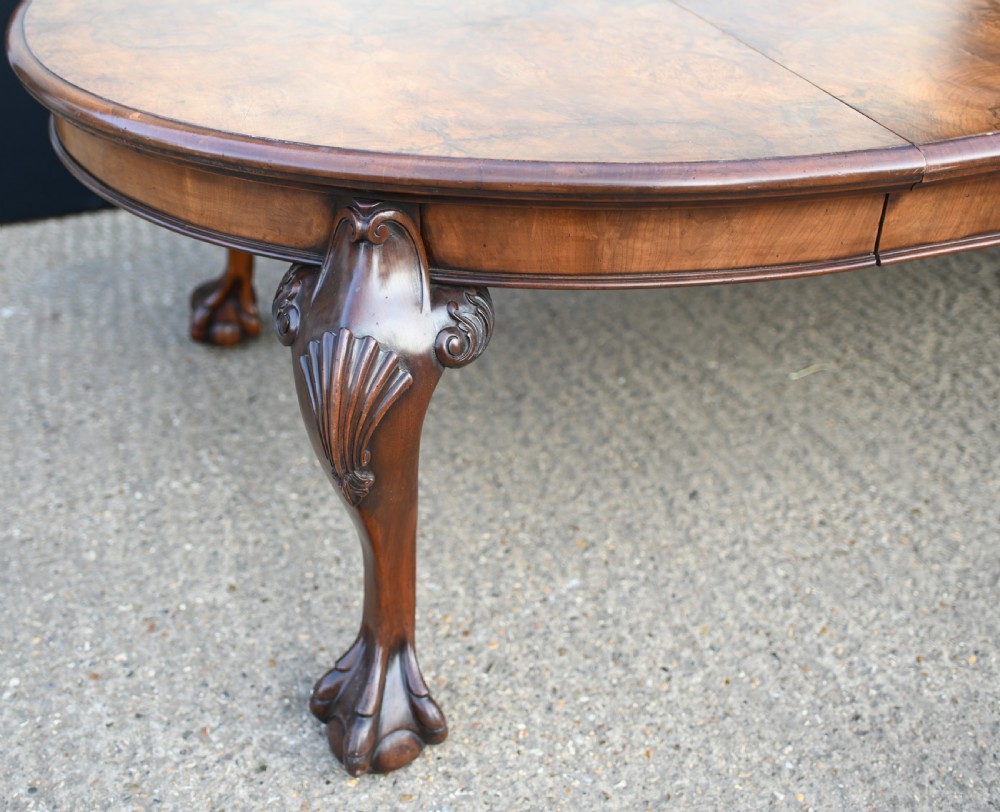 Chippendale Dining Table Walnut Extending Ball And Claw Antiques View III