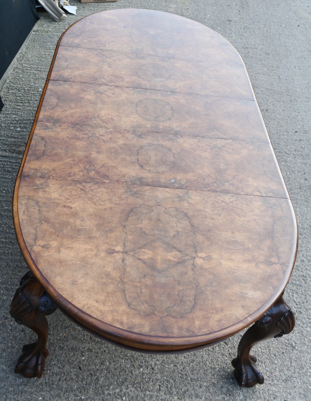 Chippendale Dining Table Walnut Extending Ball And Claw Antiques View VI