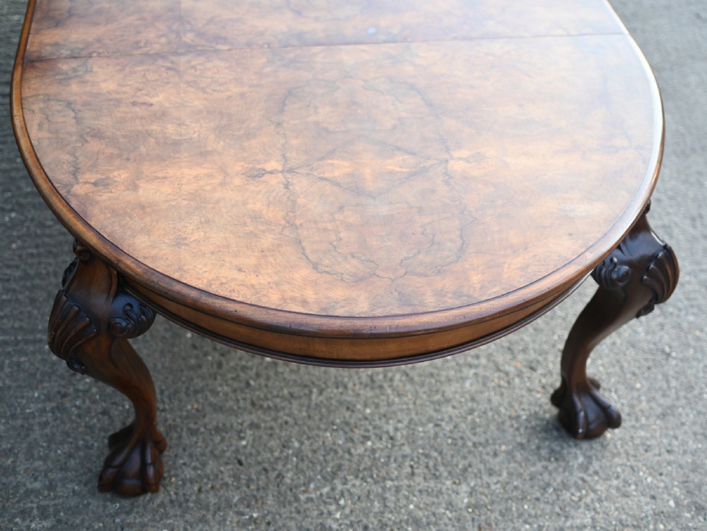 Chippendale Dining Table Walnut Extending Ball And Claw Antiques View VIII