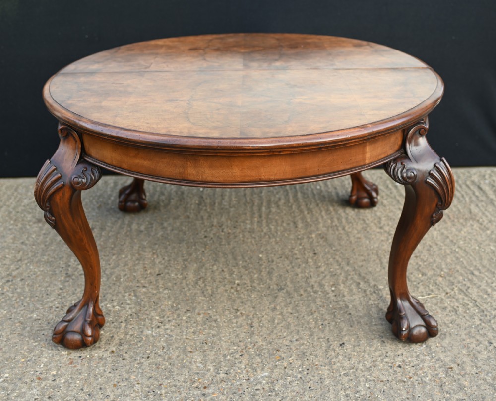 Chippendale Dining Table Walnut Extending Ball And Claw Antiques View XX
