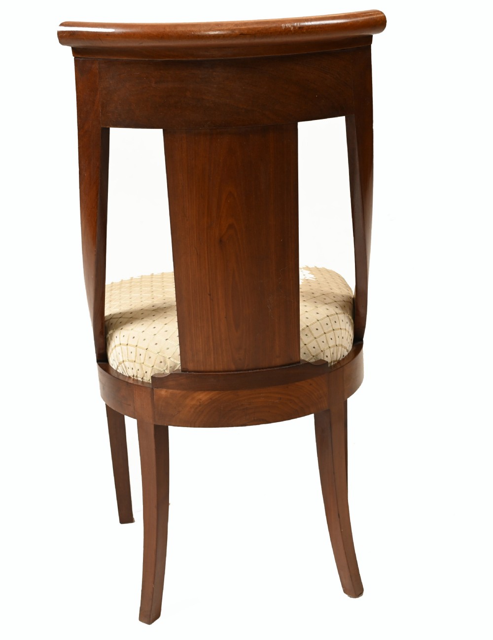 Pair Empire Chairs French Accent Seats 1840 View V