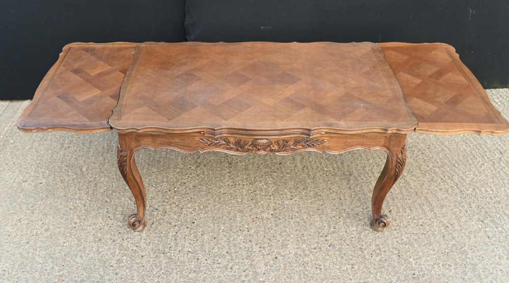 French Dining Table Extending Farmhouse Parquetry View II