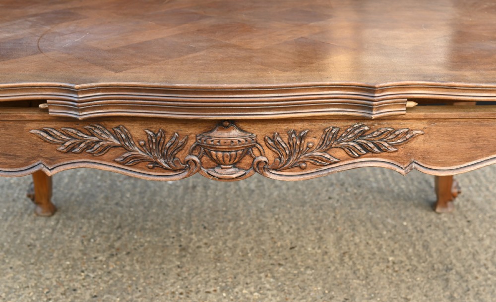 French Dining Table Extending Farmhouse Parquetry View III