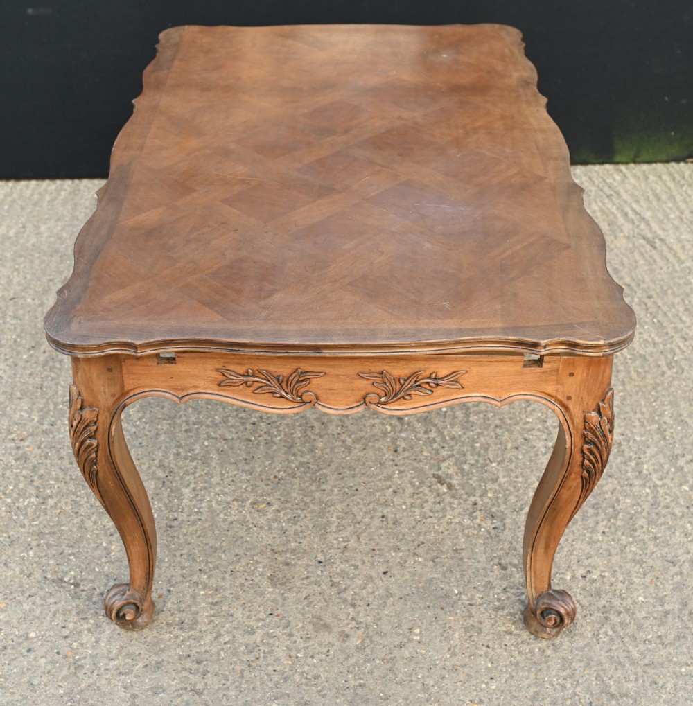 French Dining Table Extending Farmhouse Parquetry View IX