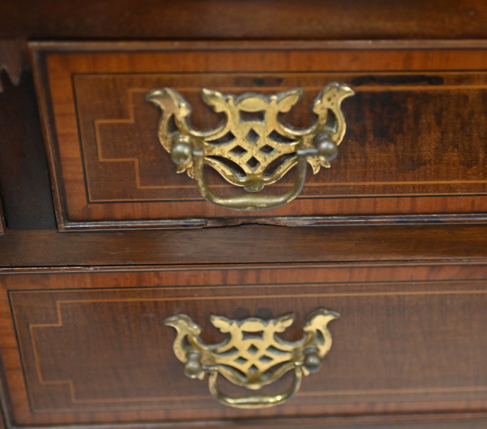 George II Bureau Mahogany Desk Edwards and Roberts Inlay
 View III