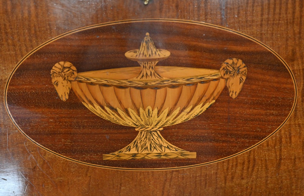 George II Bureau Mahogany Desk Edwards and Roberts Inlay
 View X