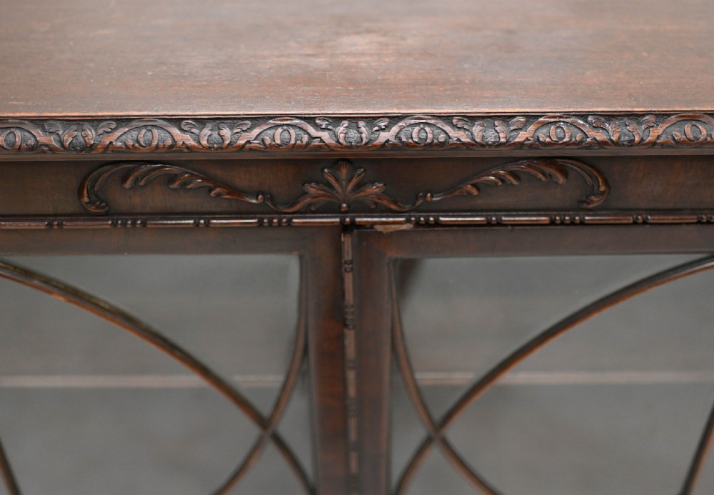 Chippendale Bookcase Cabinet Mahogany View V