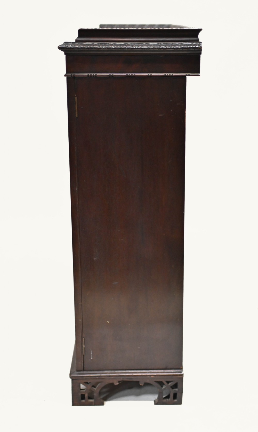 Chippendale Bookcase Cabinet Mahogany View IX