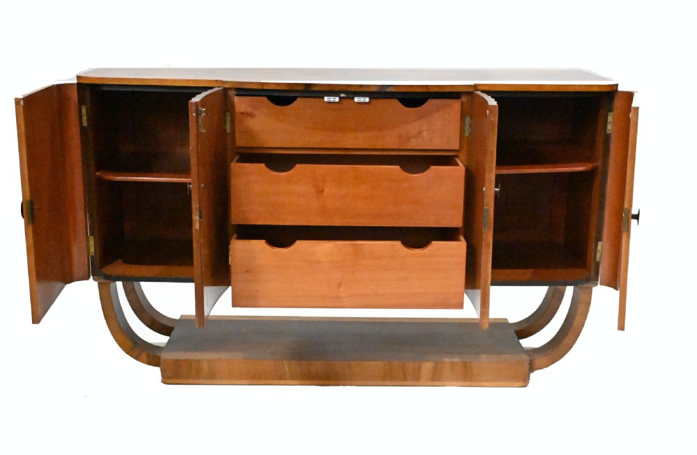 Period Art Deco Sideboard Walnut Server 1930
 View IV
