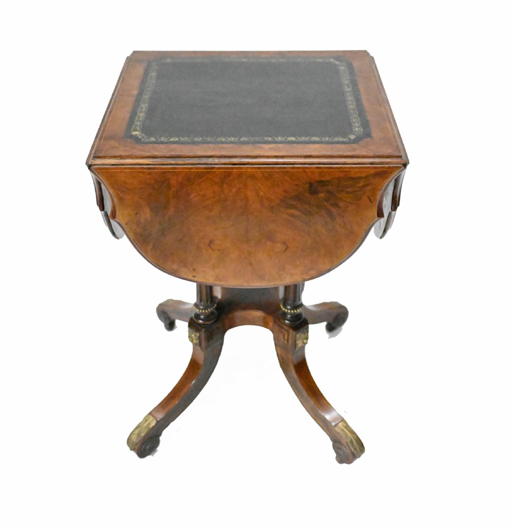 Victorian Card Table Bridge Games Walnut 1860
 View III