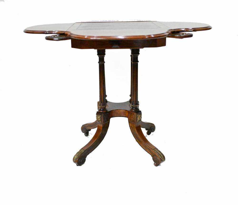 Victorian Card Table Bridge Games Walnut 1860
 View IV