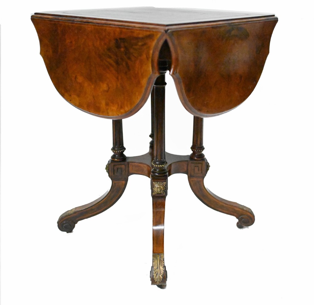 Victorian Card Table Bridge Games Walnut 1860
 View IX